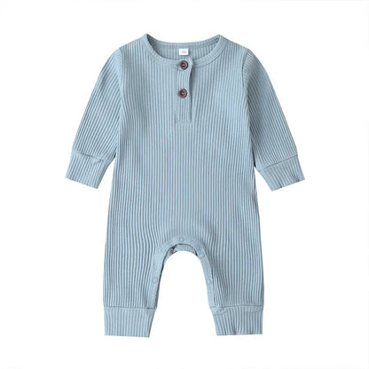 Fall in love with our cozy cotton romper for newborns! Perfect for baby boys and girls, this long sleeve jumpsuit is a must-have for autumn adventures! 🍂👶✨