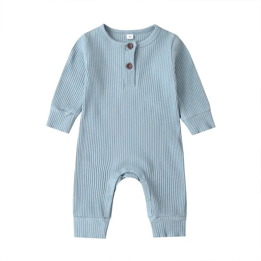 Fall in love with our cozy cotton romper for newborns! Perfect for baby boys and girls, this long sleeve jumpsuit is a must-have for autumn adventures! 🍂👶✨
