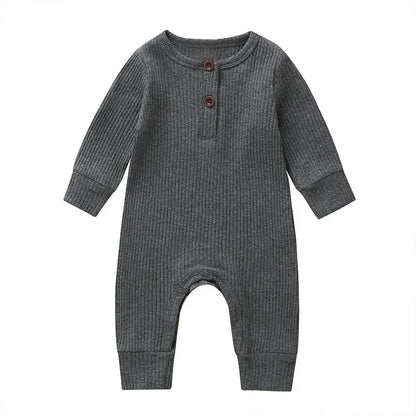 Fall in love with our cozy cotton romper for newborns! Perfect for baby boys and girls, this long sleeve jumpsuit is a must-have for autumn adventures! 🍂👶✨