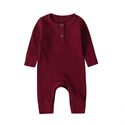 Fall in love with our cozy cotton romper for newborns! Perfect for baby boys and girls, this long sleeve jumpsuit is a must-have for autumn adventures! 🍂👶✨